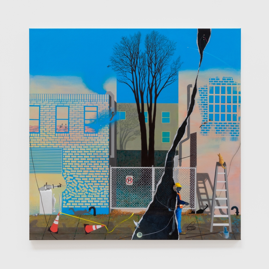 Soyeon Shin Bushwick Avenue, 2019 Acrylic on canvas 36 x 36 in 91.4 x 91.4 cm (SSH20.004)