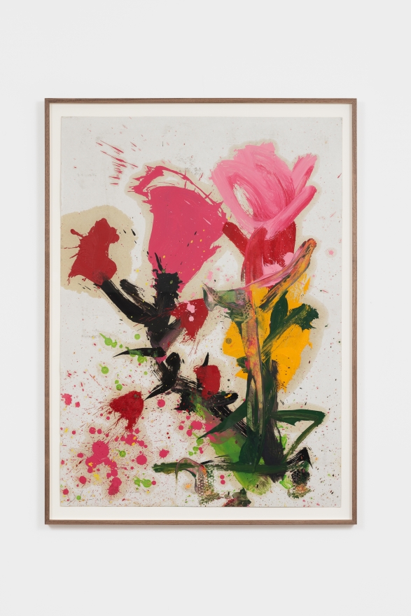 Jorge Galindo FAMILIAR WILD FLOWERS V, 2021 Oil on paper 40 1/8 x 28 3/8 in 102 x 72 cm (JGA21.024)