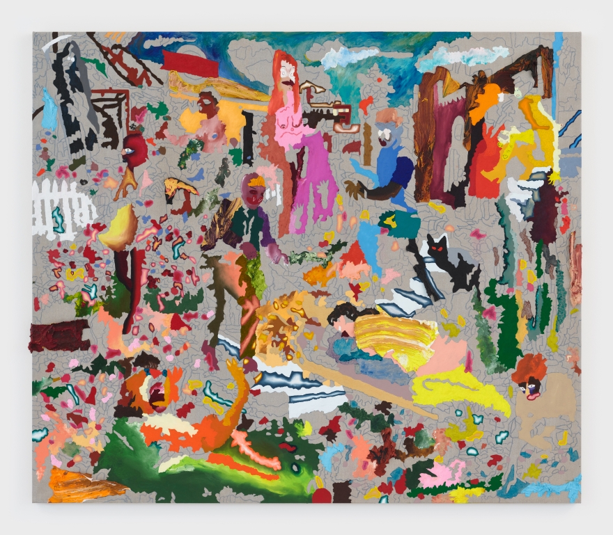 Cindy Phenix Out of Focus in a Broken Rhythm, 2022 Oil and pastel on linen 72 x 84 in 182.9 x 213.4 cm (CP22.012)