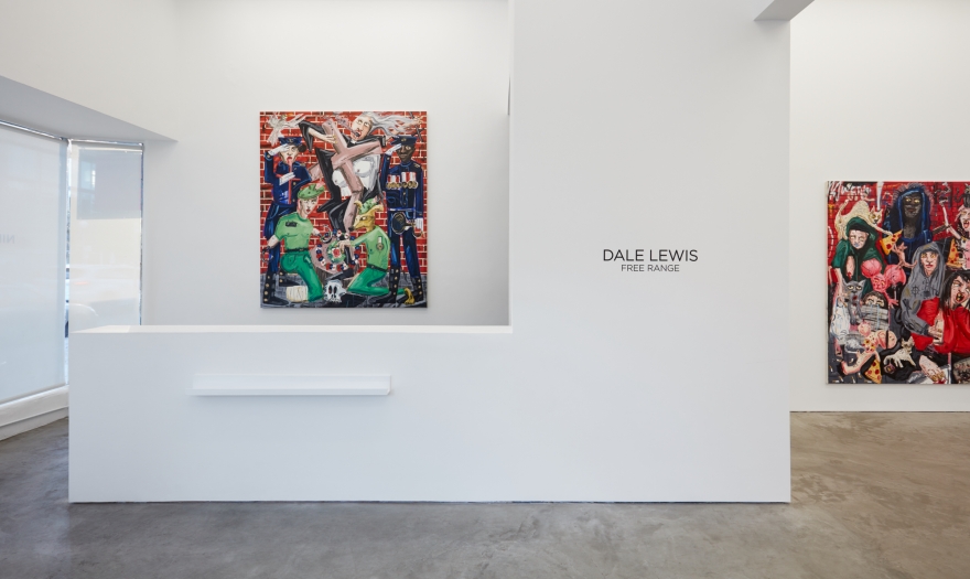 Installation View of Front Desk Area of "Front Range" Exhibition (2018)