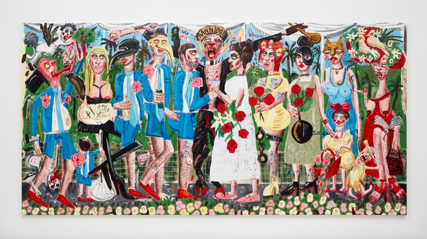 Dale Lewis Truffle Butter, 2018 Oil on canvas 78 3/4 x 157 1/2 in 200 x 400 cm (DLE18.004)