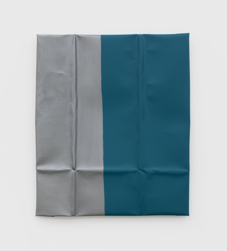 Anna Fasshauer Green Grey, 2020 ​​​​​​​Aluminum and lacquer 38.5 x 32.25 x 2 in 98 x 82 x 5 cm (AFA20.002)