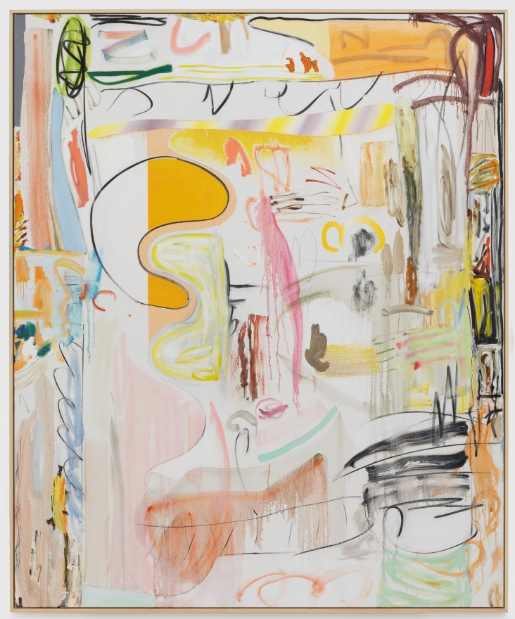 Andreas Breunig, Body Possibility 25, 2020. Oil, graphite, charcoal on canvas, 90 1/2 x 74 3/4 in, 230 x 190 cm (ABR20.009)