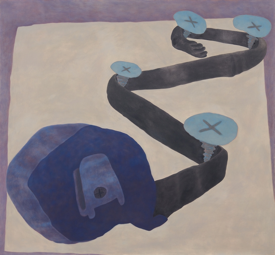 Ginny Casey, Tape Arm, 2017, Oil on canvas, 40 x 43 in, 101.6 x 109.2 cm (GC17.013)