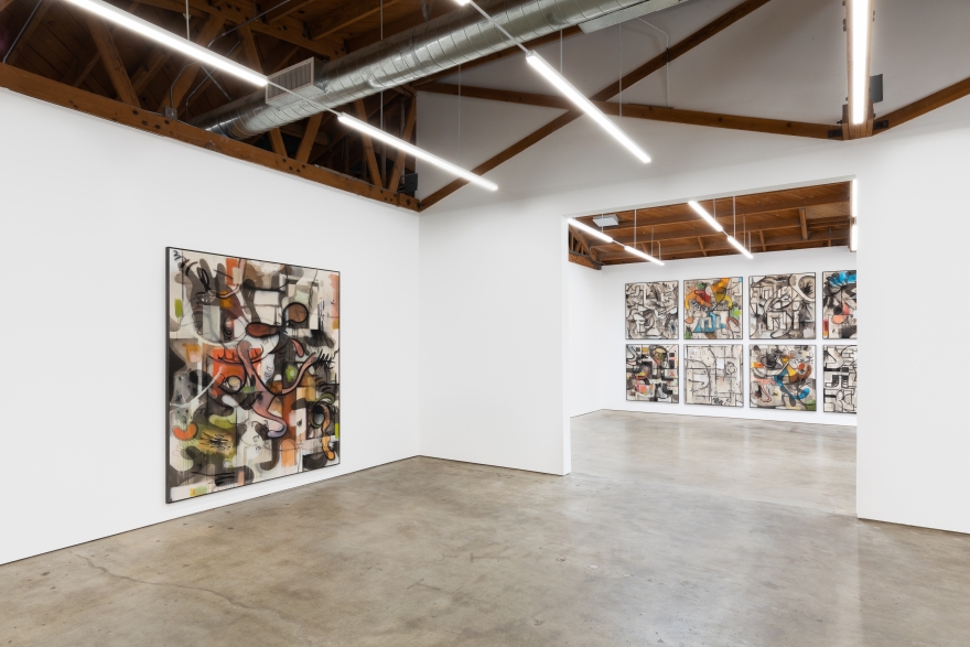 Installation View 9 of Jan-Ole Schiemann's Paintings Have Feelings Too (February 15–March 13, 2020). Nino Mier Gallery, Los Angeles, CA