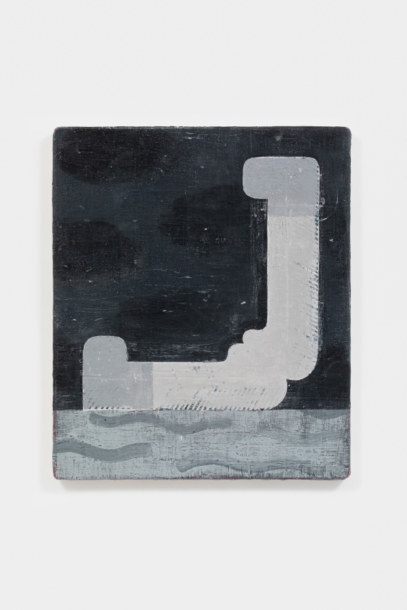 Nel Aerts Origin, 2021 Acrylic and tape on wood 21 5/8 x 18 1/8 in 55 x 46 cm (NAE21.010)