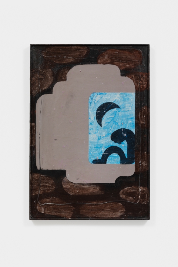 Nel Aerts Petit Misère, 2019-2021 Acrylic on wood in artist-made frame  24 3/4 x 16 7/8 in 63 x 43 cm (NAE21.003)