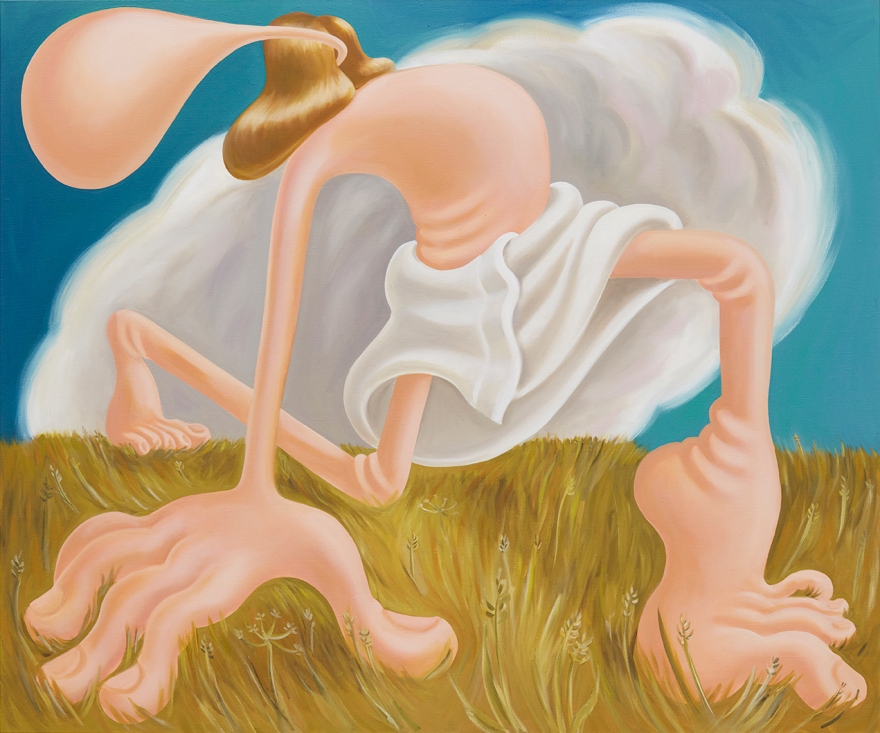 Louise Bonnet, The Birth of Man, 2017. Oil on canvas, 60 x 72 inches, 152.4 x 183 cm (LB17.005)