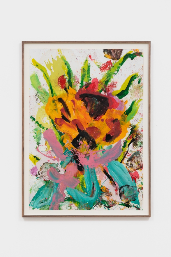 Jorge Galindo FAMILIAR WILD FLOWERS XII, 2021 Oil on paper 40 1/8 x 28 3/8 in 102 x 72 cm (JGA21.021)