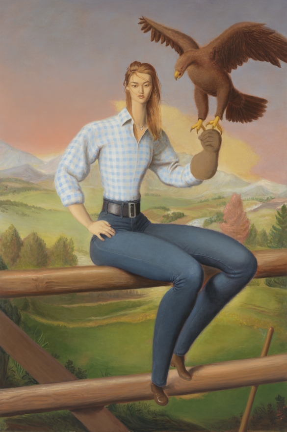 Jansson Stegner Eagle Hunter, 2019 Oil on linen 76 x 51 in 193 x 129.5 cm (JAS19.013)