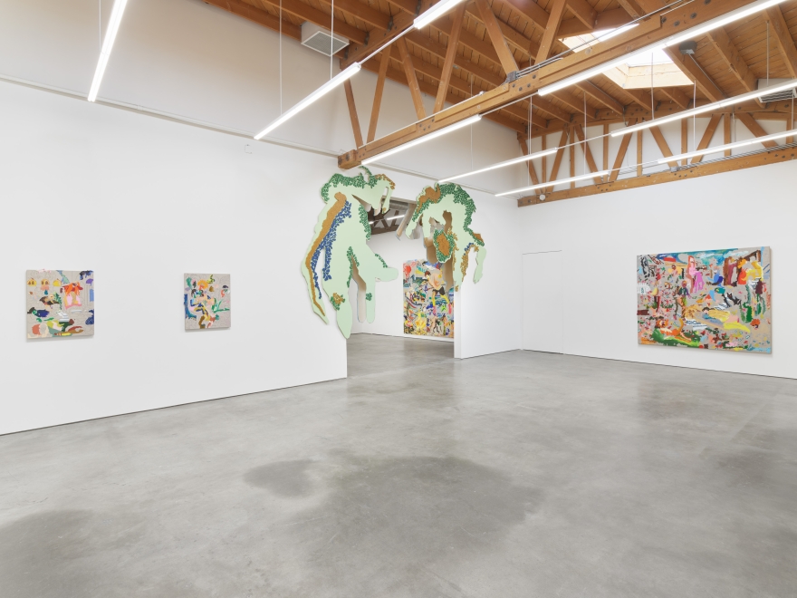 Installation view of Cindy Phenix, Merged Without Edge, (June 4 - July 9, 2022). Nino Mier Gallery One, Los Angeles