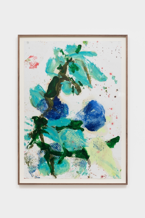 Jorge Galindo FAMILIAR WILD FLOWERS VI, 2021 Oil on paper 40 1/8 x 28 3/8 in 102 x 72 cm (JGA21.020)