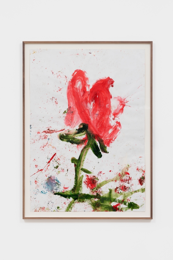 Jorge Galindo FAMILIAR WILD FLOWERS VIII, 2021 Oil on paper 40 1/8 x 28 3/8 in 102 x 72 cm (JGA21.017)