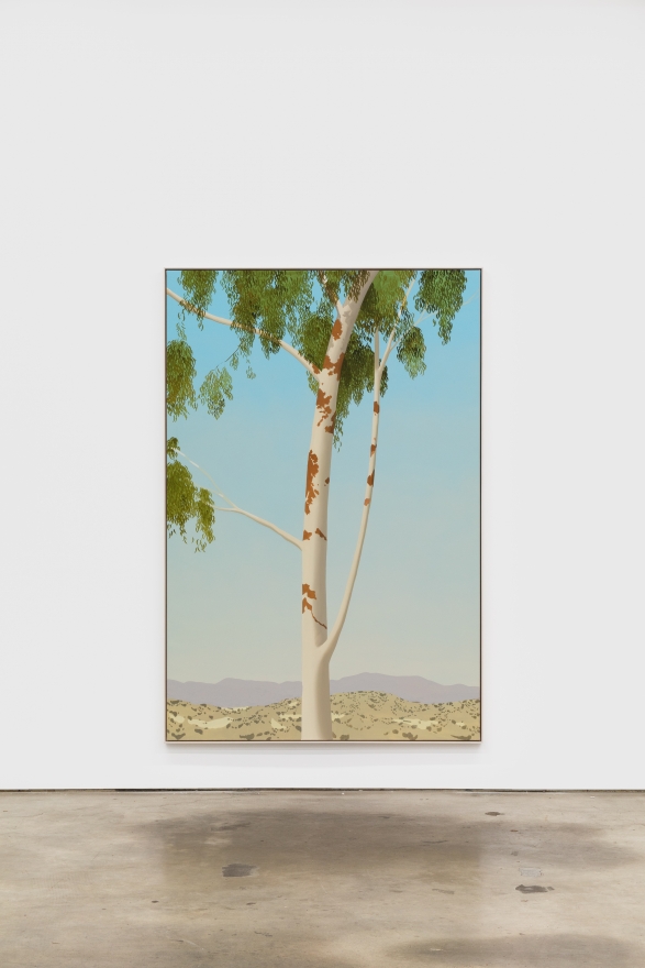 Jake Longstreth Sand Canyon (Eucalyptus 1), 2021 oil on muslin 84 x 56 in 85 x 57 x 2.5 in, framed (JLO20.085)