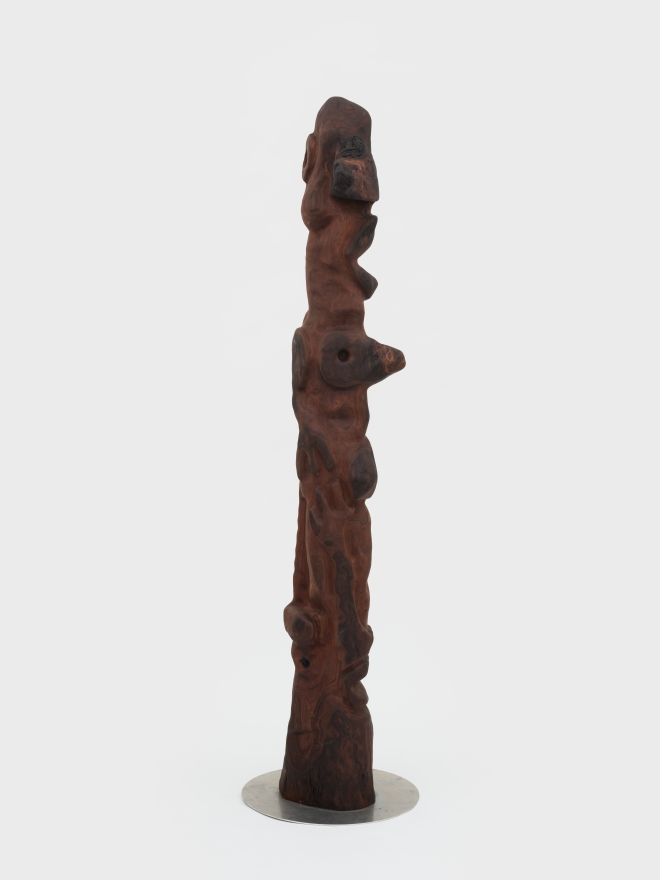 Casey McCafferty Claro Walnut Totem for Totum, 2021 Claro walnut  93 x 24 x 24 in 236.2 x 61 x 61 cm (CMC22.018)