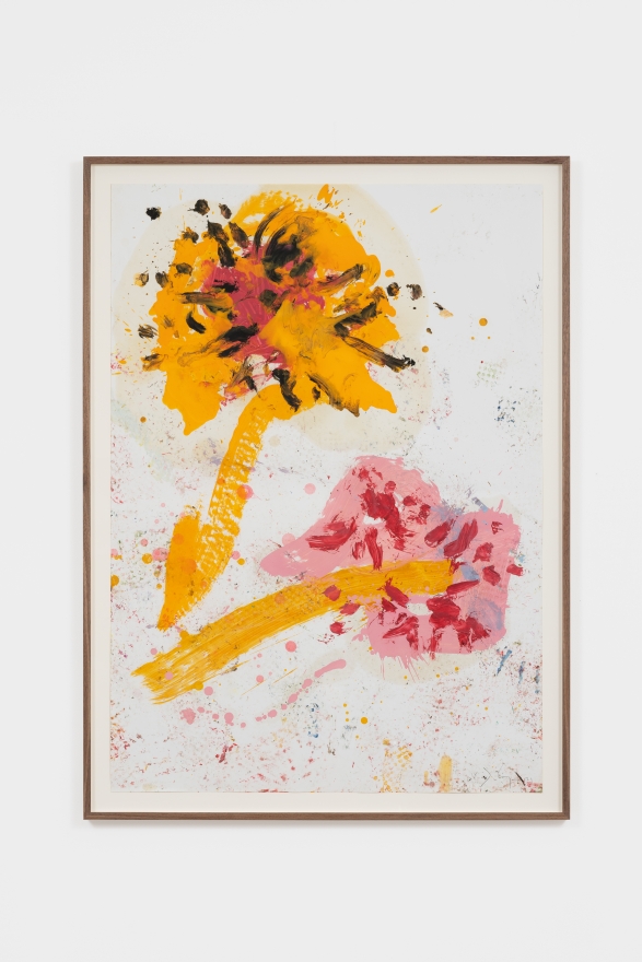 Jorge Galindo FAMILIAR WILD FLOWERS IX, 2021 Oil on paper 40 1/8 x 28 3/8 in 102 x 72 cm (JGA21.016)