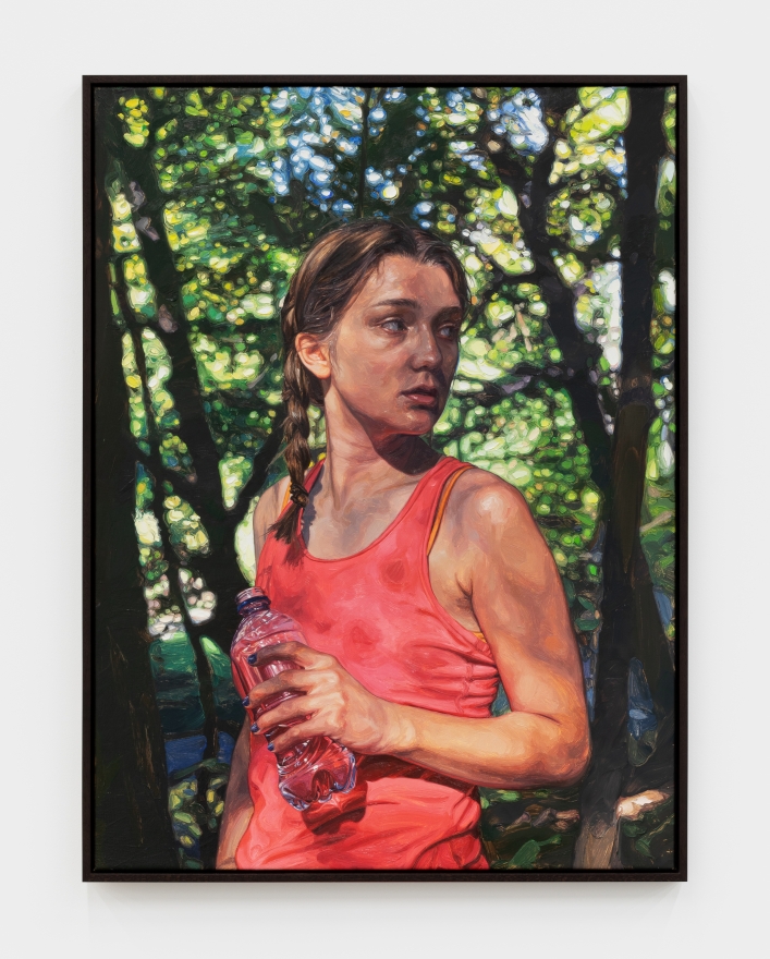 Laura Sanders By Herself, Armco Park, 2020 Oil on canvas 35 x 26 in 88.9 x 66 cm (LSA21.002)