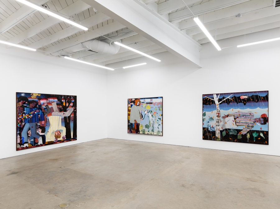 Installation view of Pieter Jennes, When Weeds Bloom, (April 16 - May 14, 2022). Nino Mier Gallery 3, Los Angeles